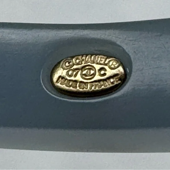 RARE Chanel Blue & Black Bangle Set - Picture 11 of 15